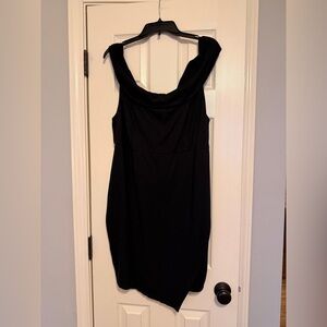 Torrid Off the Shoulder Black Dress